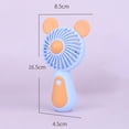 thumbnail image 6 of Xinyolin 1 Set Handheld Fan 2 Gear Speeds USB Simulated Natural Wind Large Capacity Battery Standable Cartoon Small Fan Office Accessory, 6 of 8