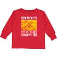 thumbnail image 3 of Inktastic Established January 6, 1912 New Mexico Flag Boys or Girls Long Sleeve Toddler T-Shirt, 3 of 5