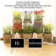 thumbnail image 3 of Wood Chalkboard, Wood Mini Chalkboard Signs Reusable Vintage Innovative Double Sided  For Home For Bar, 3 of 7