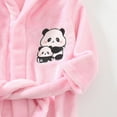 thumbnail image 5 of zuwimk Girls Fleece Hooded Robes, Warm Printed Bath Robe for Kids Soft Fuzzy Bathrobe for Gifts(Light Pink,11-12 Years), 5 of 6