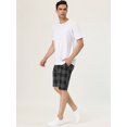 thumbnail image 4 of Pantalones cortos de teescocede verano pahombre Pantalones cortos chinos de negocios con frente plano ajustados Negro 38, 4 of 6