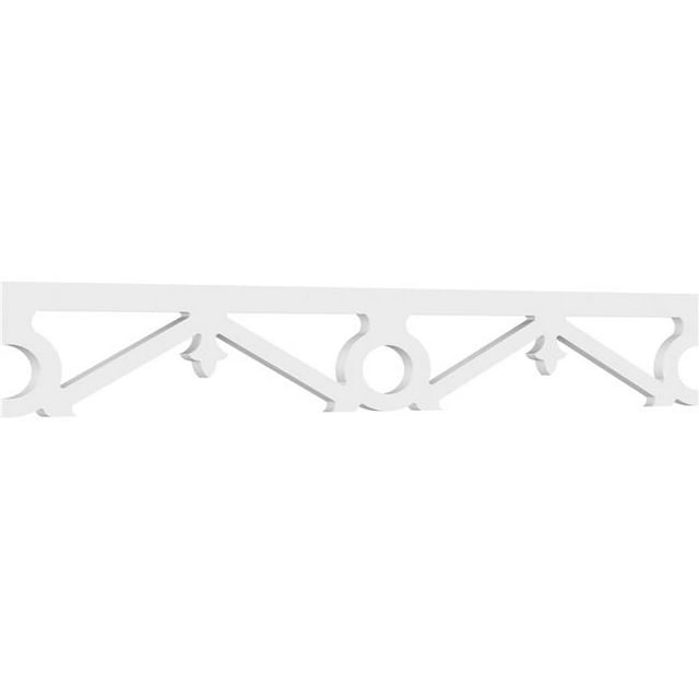 Ekena Millwork RUNP06X0625X48PAL 6 x 48 in. Pitch 0.62 in. Palmer Architectural Grade PVC Running Trim