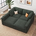 thumbnail image 4 of Marrber Corduroy Oversized Sofa Bed Modular Sectional Sleeper Sofa with Storage for Living Room, Home Theater, Green, 4 of 10