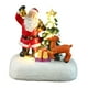 thumbnail image 4 of Figura de Papá Noel iluminada, estatua navideña de resina, escultura de Papá Noel para festivales Estatua del ciervo de Santa, 4 of 9