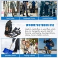 thumbnail image 6 of Crampons Ice Cleats Spikeless Snow Cleats Walk Traction Anti-Slip Ice Grippers for Shoes and Boots Rubber Footwear for Indoor/Outdoor, 6 of 7