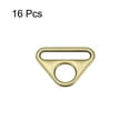 thumbnail image 3 of Uxcell 1.26" Adjuster Triangle with Bar Swivel Clip D Dee Ring Buckle, 16Pack Bronze, 3 of 5