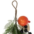 thumbnail image 5 of Northlight Mixed Berry, Leaves and Pomegranate Fall Harvest Garland - 6' x 10" - Green and Orange, 5 of 6