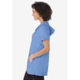 thumbnail image 4 of Woman Within Plus Size Short-Sleeve Hoodie, 4 of 5
