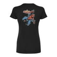 thumbnail image 2 of Marvel Spider-Man - Grunge Style - Juniors Fitted Graphic T-Shirt, 2 of 5