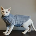 thumbnail image 3 of CNKOO Soft Coral Fleece Turtleneck Sweater for Sphynx Cats  Winter Warm Outfit for Hairless Cats with Sleeves - Suitable for Small  Medium  Large  and Extra Large Breeds, 3 of 6