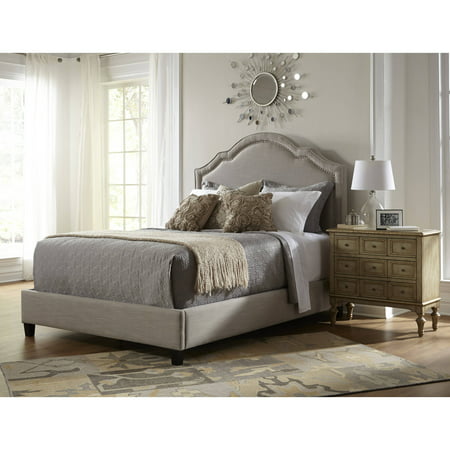 Pulaski Accentircs Home Shaped Nailhead Upholstered Headboard Only for Queen Size (Best Plywood For Headboard)