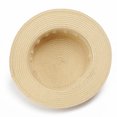 thumbnail image 6 of Fewfanhot Women Wide Brim Straw Boater Hat UPF Sun Protection Foldable Beach Fedora with Rhinestone Buckle Ribbon, 6 of 7