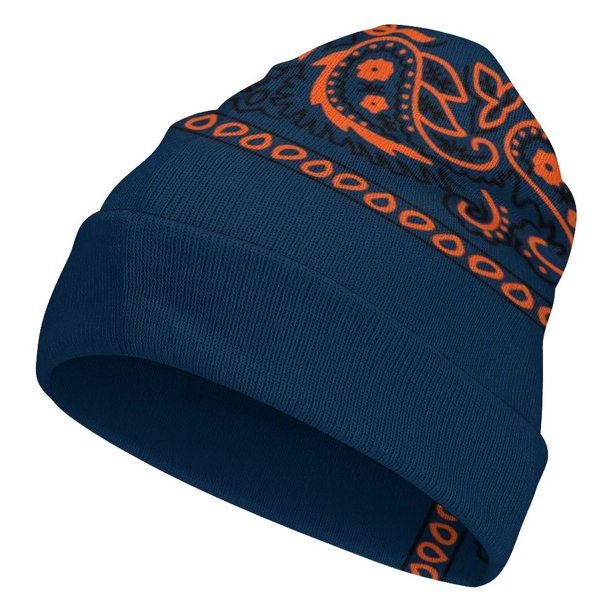 Gorro cálido de punto para fiesta, Bandana con estampado artístico, personalizado, Vintage, Navidad, Halloween, Otoño e Invierno
