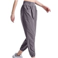 thumbnail image 4 of Lmnyox Wide Leg Cargo Pants for Women Casual Elastic High Waist Trousers with Pocket Summer Lounge Pants, 4 of 4