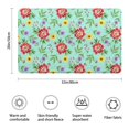 thumbnail image 3 of Pioneer Flower Floral Print Pattern Bathroom Rugs Mat, Non Slip Microfiber Bathroom Rug with Rubber Backing, Soft Mats for Bathroom Floor Tub Shower, 20"x32", 3 of 5