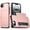 Rose Gold, variant on Havilah For iPhone 16e Shockproof Armor Phone Case For iPhone 16e Case Cover with Card Slot(White)