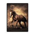 thumbnail image 1 of RYLABLUE Running Horse Fleece Blanket Throw Blanket 58x80 inches, 1 of 1