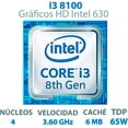 thumbnail image 2 of Procesador Intel Core i3-8100 de Octava Generación, 3.6 GHz con Intel I3 8100 8va Generación 3.6GHz Socket 1151, 2 of 3