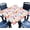 Spring Floral, variant on Square Fitted Tablecloth with Elastic Edge Tropical Palm Leaves Card Table Cover Outdoor Square Wipeable Card Table Tablecloth for Indoor Kitchen Decor