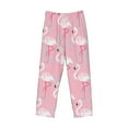 thumbnail image 4 of Balery Pink Flamingo print Men's Pajama Pants,Ultra Lightweight Pjs,Lounge Pant-Medium, 4 of 9