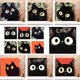 thumbnail image 2 of Pintura al óleo digital DIY con relleno de color, dibujo animado infantil, animal curativo, pintado a mano, gato negro de titanio, decoración de habitación infantil., 2 of 7