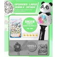 thumbnail image 2 of czcpp-Rechargeable Baguette à Bulles - Machine à Bulles pour Enfants avec LED Colorée - Faire de Grandes Bulles - Fête Anniversaire Mariage Jouets Extérieurs Cadeaux pour Tout-Petits 3+, 2 of 4