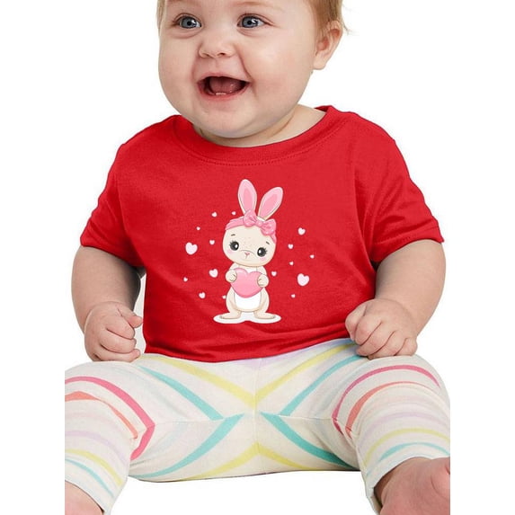Cute Banny W Hearts T-Shirt Infant -Image by Shutterstock, 24 Months
