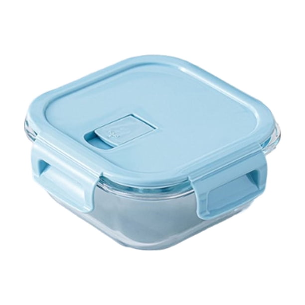Fiambrera de vidrio apta para microondas, recipiente para el almuerzo para estudiantes, oficinistas y trabajadores. Contenedor para preparar comidas y almacenar alimentos frescos. Apto para