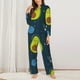 thumbnail image 2 of Fotbe Avocado in Space Conjunto de Pijama de Manga Larga para Mujer con Estampado, Ropa de Dormir de 2 Piezas, Conjunto de Casa Suave y Cómodo con Bolsillos-Large, 2 of 7