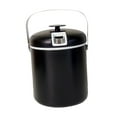 thumbnail image 4 of Cubo de hielo portátil, enfriador de bebidas aislado con tapa, cubo multiusos para refrigerios negro, 4 of 9