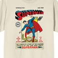 thumbnail image 2 of Superman 90th Anniversary DC Retro Comic Cover Art Crew Neck Short Sleeve Men's Natural T-shirt-XL, 2 of 3