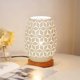 thumbnail image 1 of Metal Lamp Shape Bedside Table Lamp Wooden Base Bedroom Lamp Decorative Bedside Lamp With Edison Bulb For Bedroom Home Wedding Party Terrace Indoor Ou, 1 of 5