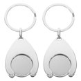 thumbnail image 1 of Milisten 2pcs Trolley Coin Holder Keychains Ornament Metal Keyring Coin Holder Supermarket Shopping Cart Chip Key Chain Pendant, 1 of 6