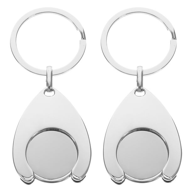 2 PCS Tokens Tokens Anillo de llave Metal Metal Tokens Pequeños Tokens Tokens Cadena de llaves Caballero