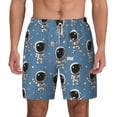 thumbnail image 3 of Uemuo Astronaut Pattern Mens Swim Trunks Quick Dry Board Shorts with Mesh Lining, Stretch Beach Shorts Quick Dry No-Chafing Board Shorts-Large, 3 of 9