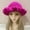 Purple, variant on Hauaitttt New Fashionable Autumn and Winter Handmade Crocheted Solid Color Women's Outdoor Fisherman Hat Ruffled Windproof Carnival Hat Womens Hat with Ponytail Hole Craft International Hat Womens