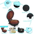 thumbnail image 4 of gaufrier Mini, Machine Petit Gaufres Avec Revtement Antiadhsif Pour Gaufres Classiques, Mini Gaufrier Rond Electrique Waffle Maker Pour Les Anniv, 4 of 5