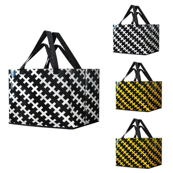 ROCONTRIP Sacs d'Épicerie Réutilisables Extra Grands Cabas 4pcs Pack 36L Pliable Lavable Grands Sacs à Provisions