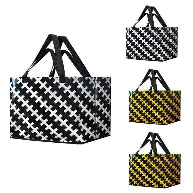 ROCONTRIP Sacs d'Épicerie Réutilisables Extra Grands Cabas 4pcs Pack 36L Pliable Lavable Grands Sacs à Provisions