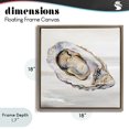 thumbnail image 4 of Stupell Industries Contemporary Oceanic Oyster in Neutrals Brown Floating Frame Canvas Art, 18 x 18, by Svetlana Aleynikova, 4 of 8
