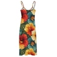 thumbnail image 5 of Nostalgic Vintage Floral Sleeveless Dress Woman Fashion Long Dresses Women's Summer Suit Dress Summer 2025 Women, 5 of 7