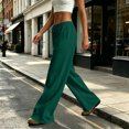 thumbnail image 6 of Wide Leg Sweatpants for Women Winter High Waisted Baggy Sweat Track Pants Drawstring Casual Pants with Pockets 2XL, 6 of 8