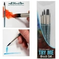 thumbnail image 5 of Creative Mark Mimik Squirrel Professional Watercolor Brushes Try Me Set of 5 Paint Brushes - High Color Load Synthetic Squirrel Brush Set of Assorted Shapes and Sizes with Flat, Rigger, Round, 5 of 7