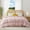 Pink, variant on Lightweight Down Comforter Size, Goose Feathers Fiber Comforter for Hot Sleepers, Breathable & Ultra Soft Duvet Insert, Thin Bedding for Summer, (68" X 88")