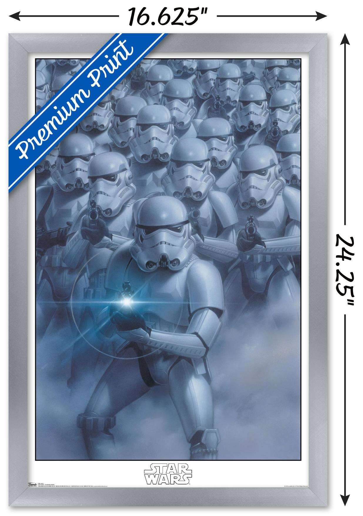 Star Wars: Saga - Stormtroopers Wall Poster, 14.725" x 22.375", Framed
