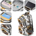 thumbnail image 4 of Dinosaur Names Chart Pattern Cute School Backpack Bag with Padded Back and Adjustable Shoulder Straps 16.9 X 12.6 X 5.9 Inches, 4 of 5