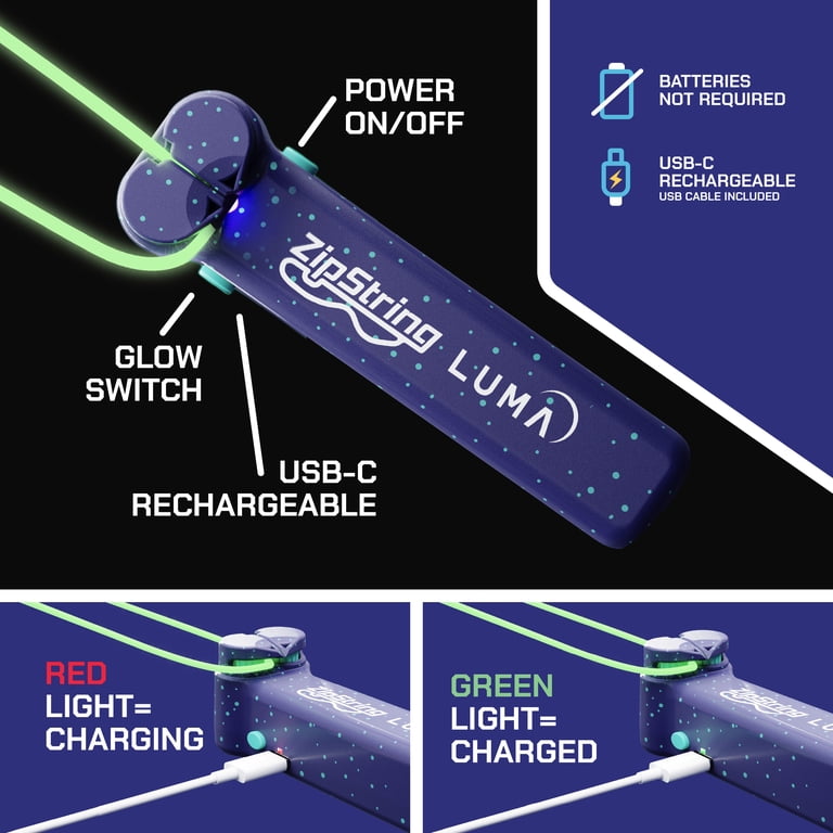 ZipString Luma Glow-in-the-Dark Flying String Toy photo 7