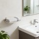thumbnail image 5 of Wall-mounted Combination Towel Rack And Shelving Unit For Bathrooms No Drilling Required Wall-Mounted Vanity Organizer For Cosmetics, 5 of 7