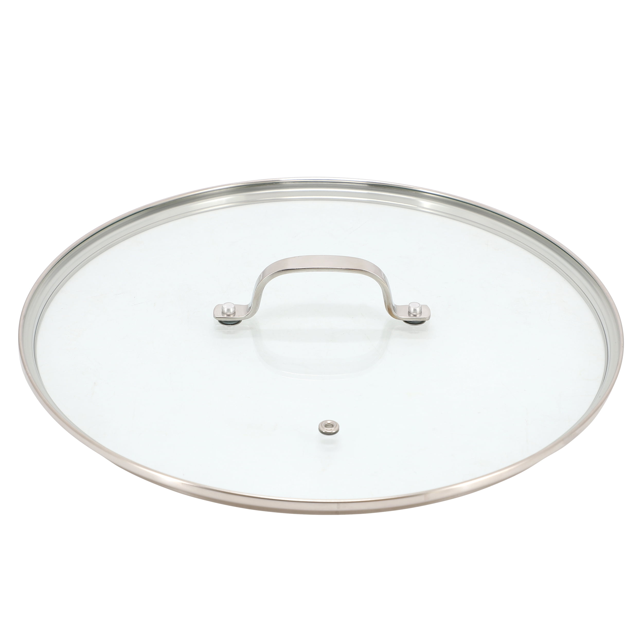 Better Chef 12.5 Inch 3-Ply Stainless Steel Nonstick Wok with Lid in Silver