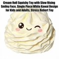 thumbnail image 3 of Cream Roll Squishy Toy with Slow Rising Face, Single Piece, White Kawaii Design, for Kids and Adults, Relaxation Toy, 3 of 3